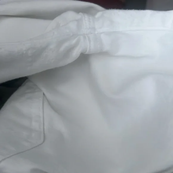 MOTHER the hustler ankle fray white jeans size 27 - Picture 11 of 14